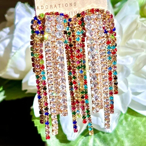 🌺🎉HP🎉🌺 NWT Anthropologie Beaded Crystal Chandeliers - Picture 10 of 16